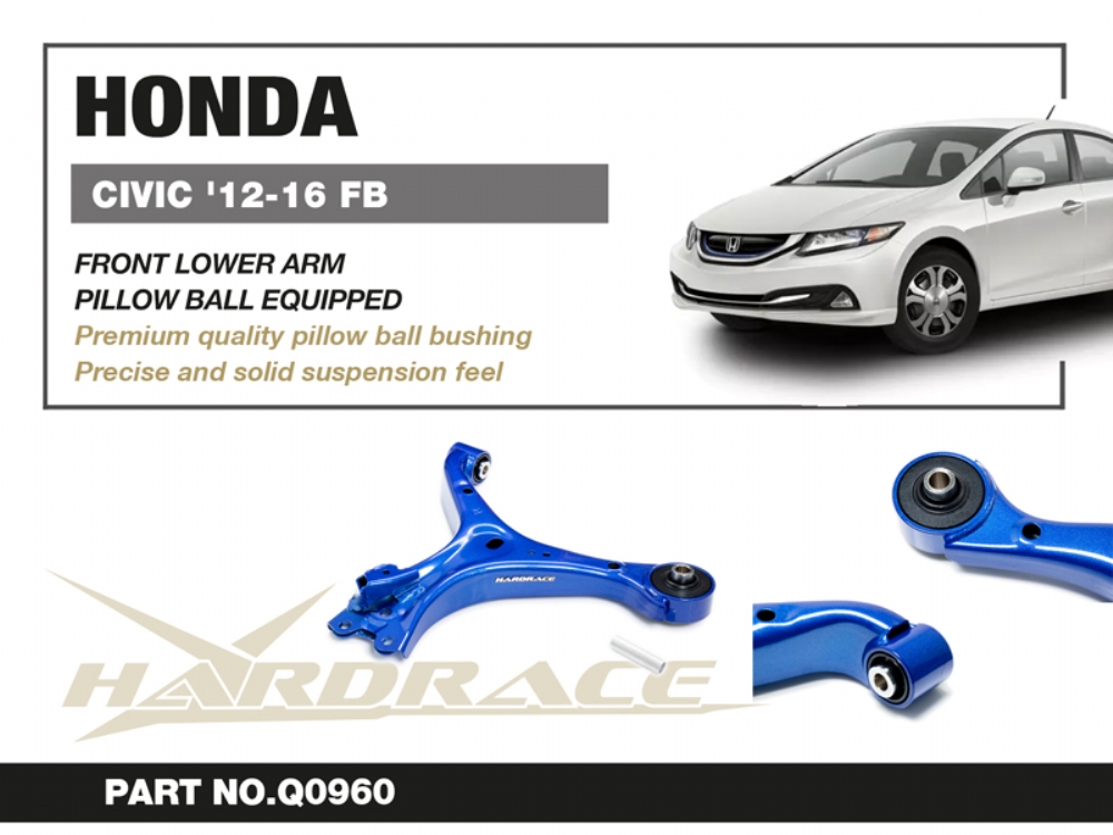 Hardrace Unterer Querlenker vorne für Honda Civic 9. FG, FB