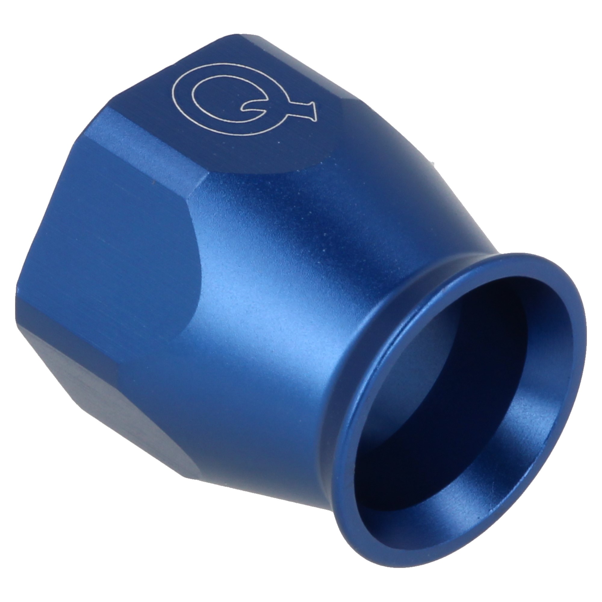 QSP Fitting Kopfteil PTFE AN6 Dash 6 blau