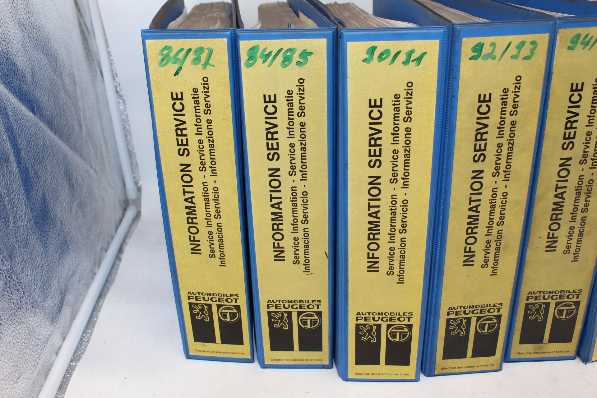 Original Peugeot Ordner „INFORMATION SERVICE“ 1985-2001 – Technische Infos & Wartung Sammlung RAR selten