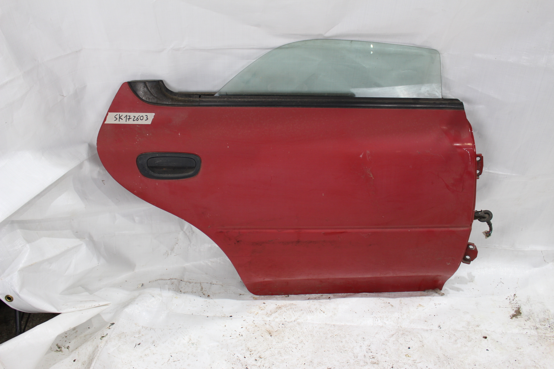 Tür hinten rechts rot für Subaru Impreza GC GF 92-00