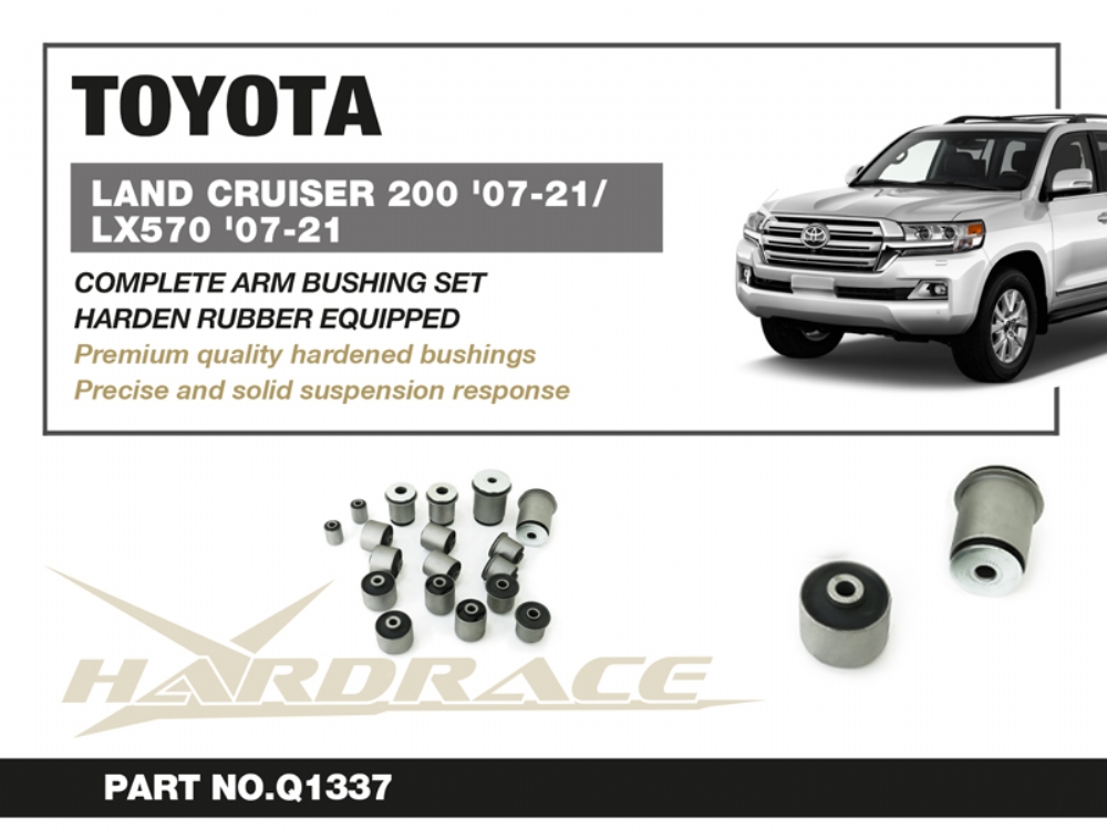 Hardrace komplett Querlenkerbuchse Set für Toyota Land Cruiser J200
