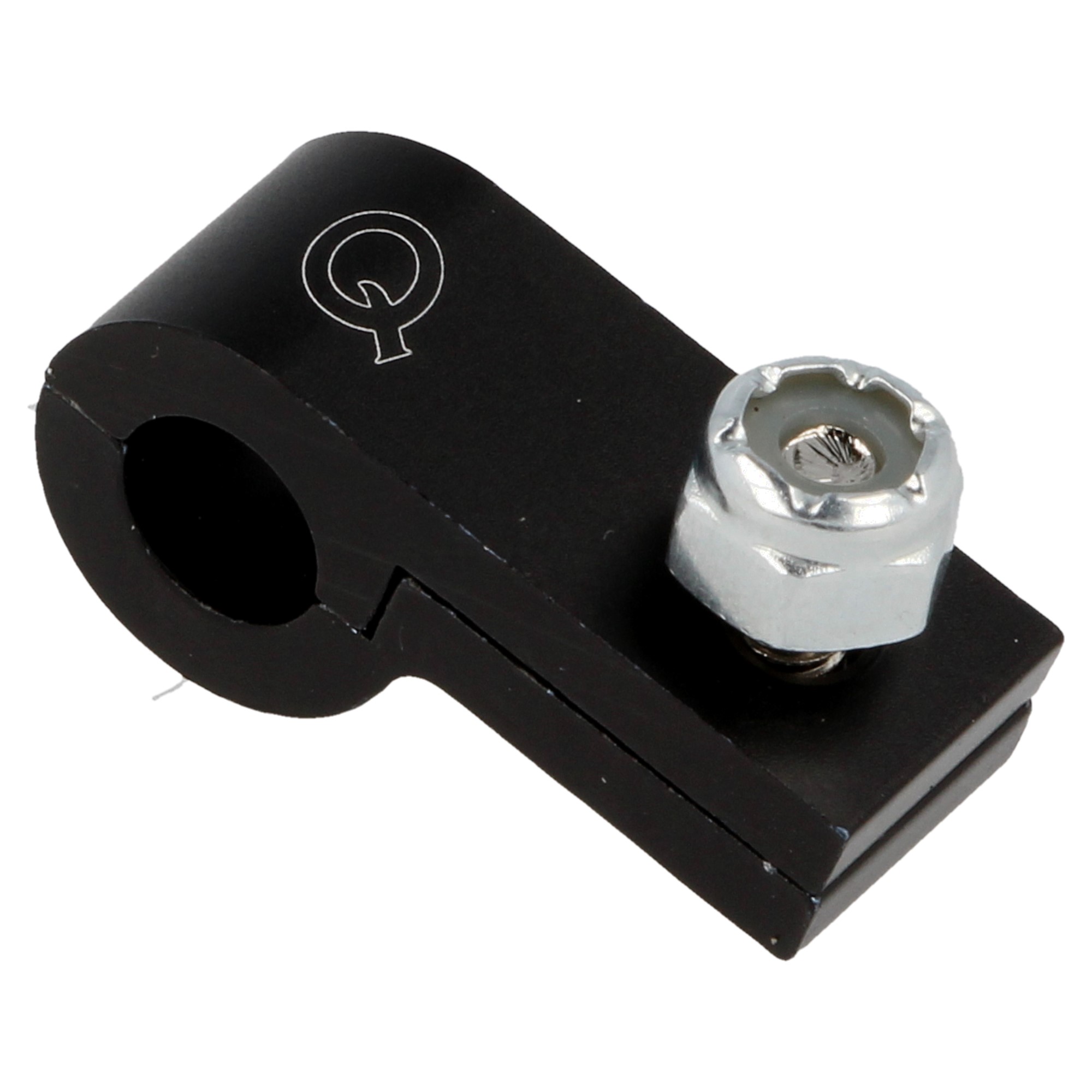 QSP Aluminium P-Clip Luxus Rohrschelle 15.9mm schwarz