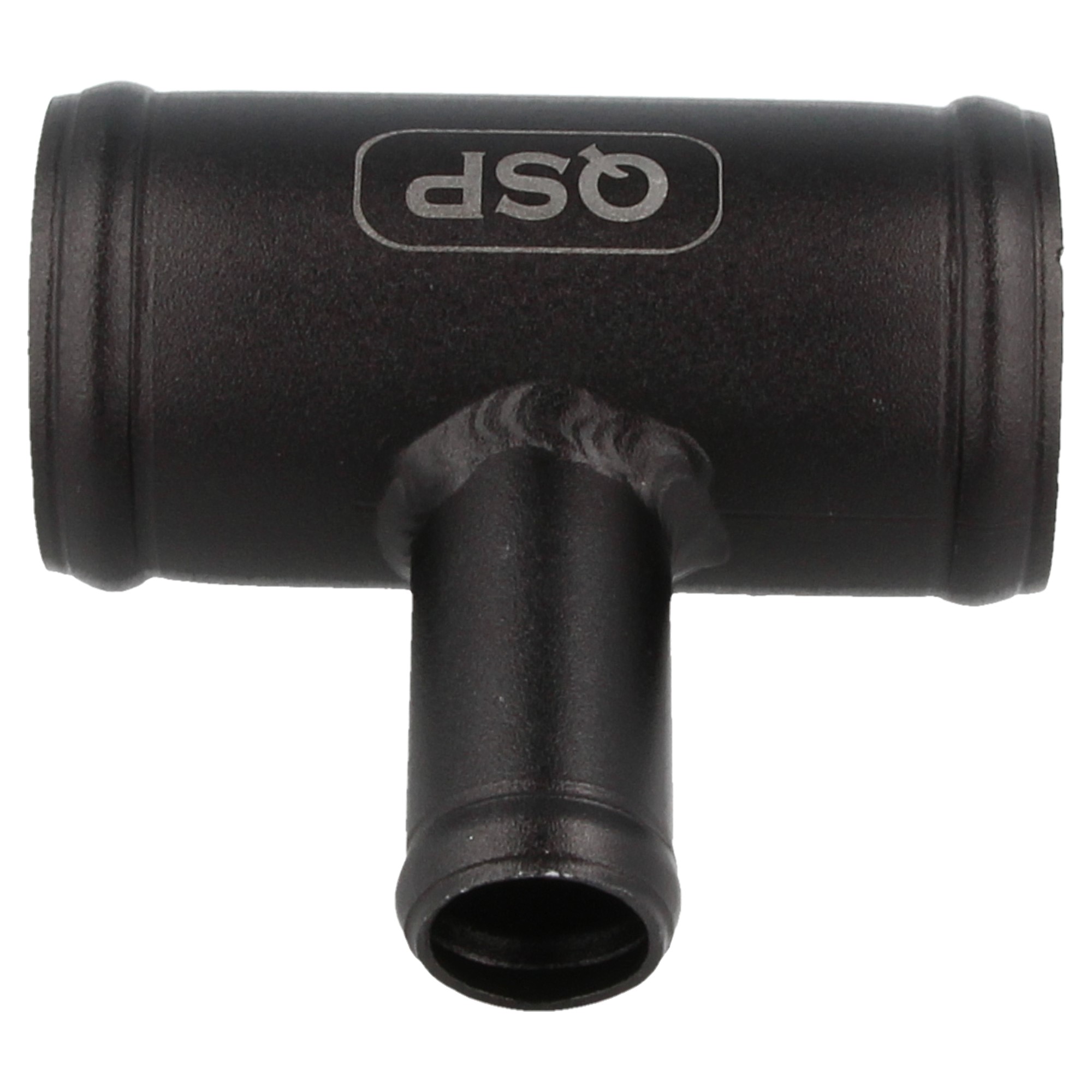 QSP Aluminium T-Stück Schlauchverbinder Ø35mm (1.38") Schwarz Ladeluft Turbo Intercooler