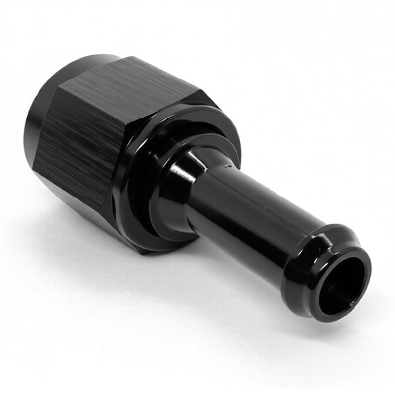QSP Fitting gerade - AN06 weiblich zu Schlauch 10mm - schwarz
