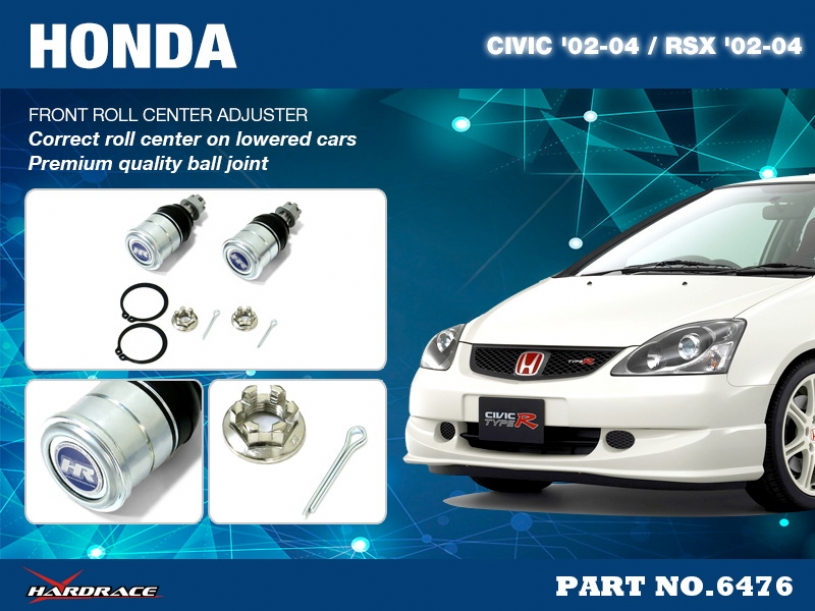 Hardrace Sturzkorrektur-Einsteller für Honda Civic 7. EM2, ES1, EP1/2/3/4, EU