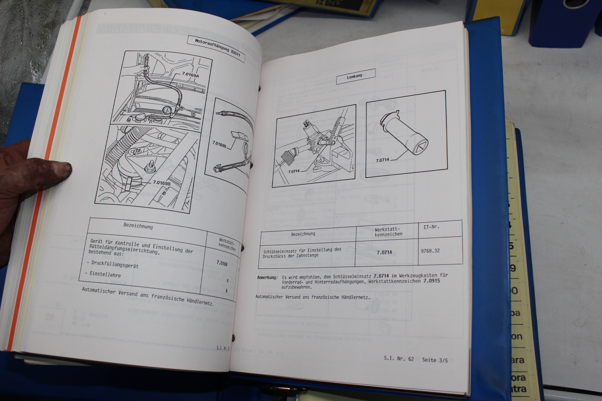 Original Peugeot Ordner „INFORMATION SERVICE“ 1985-2001 – Technische Infos & Wartung Sammlung RAR selten
