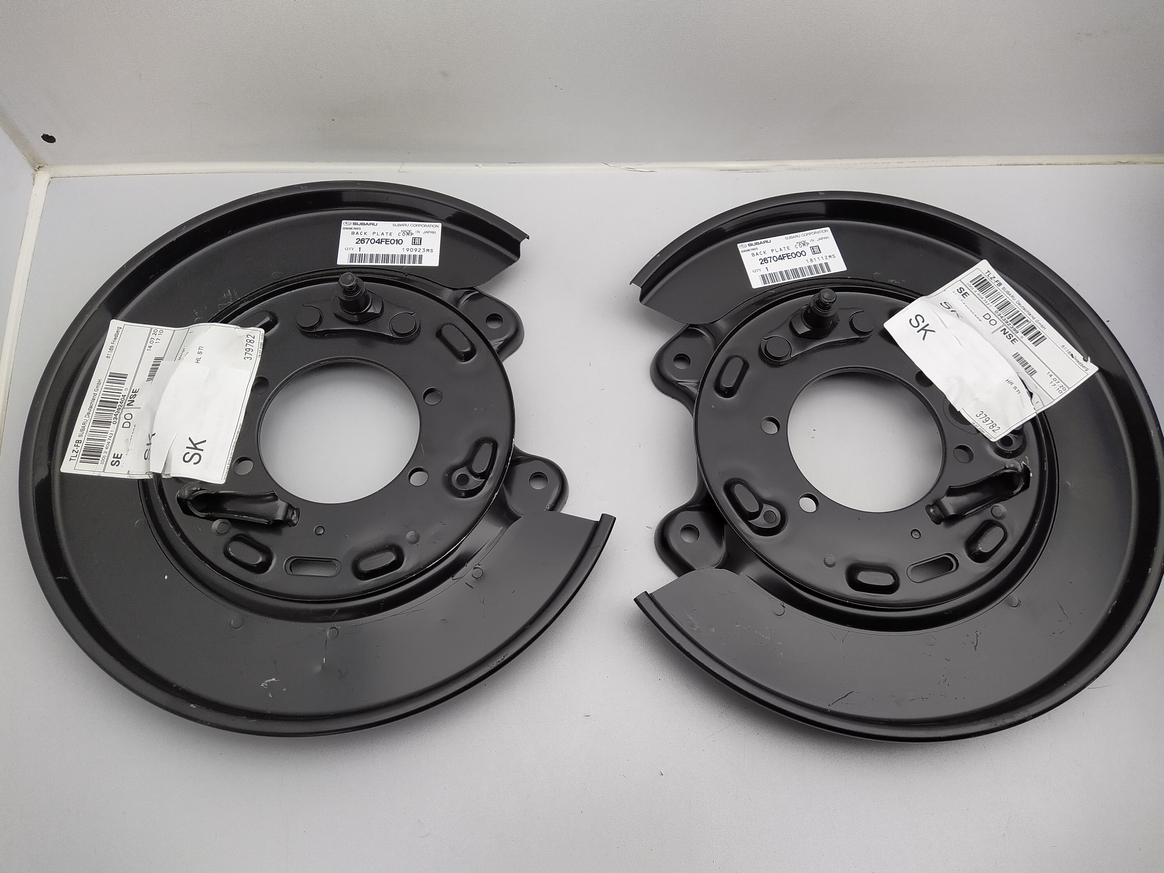 Satz Ankerbleche hinten für Subaru Impreza WRX STI GD GG Newage Satz Ankerbleche hinten für Subaru Impreza WRX STI GD GG Newage