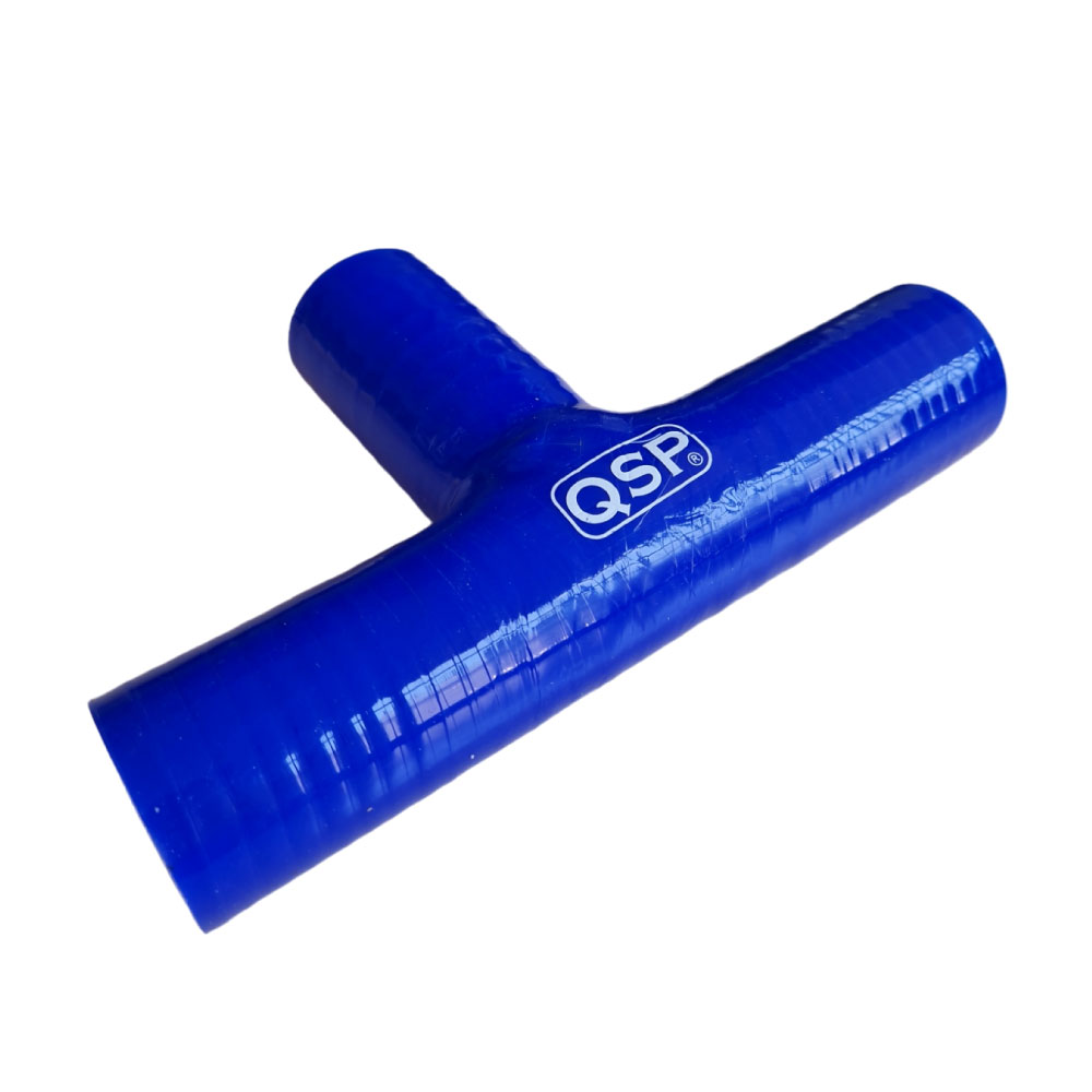 QSP Silikon T-Stück 3x 19mm - Länge 100mm - Blau