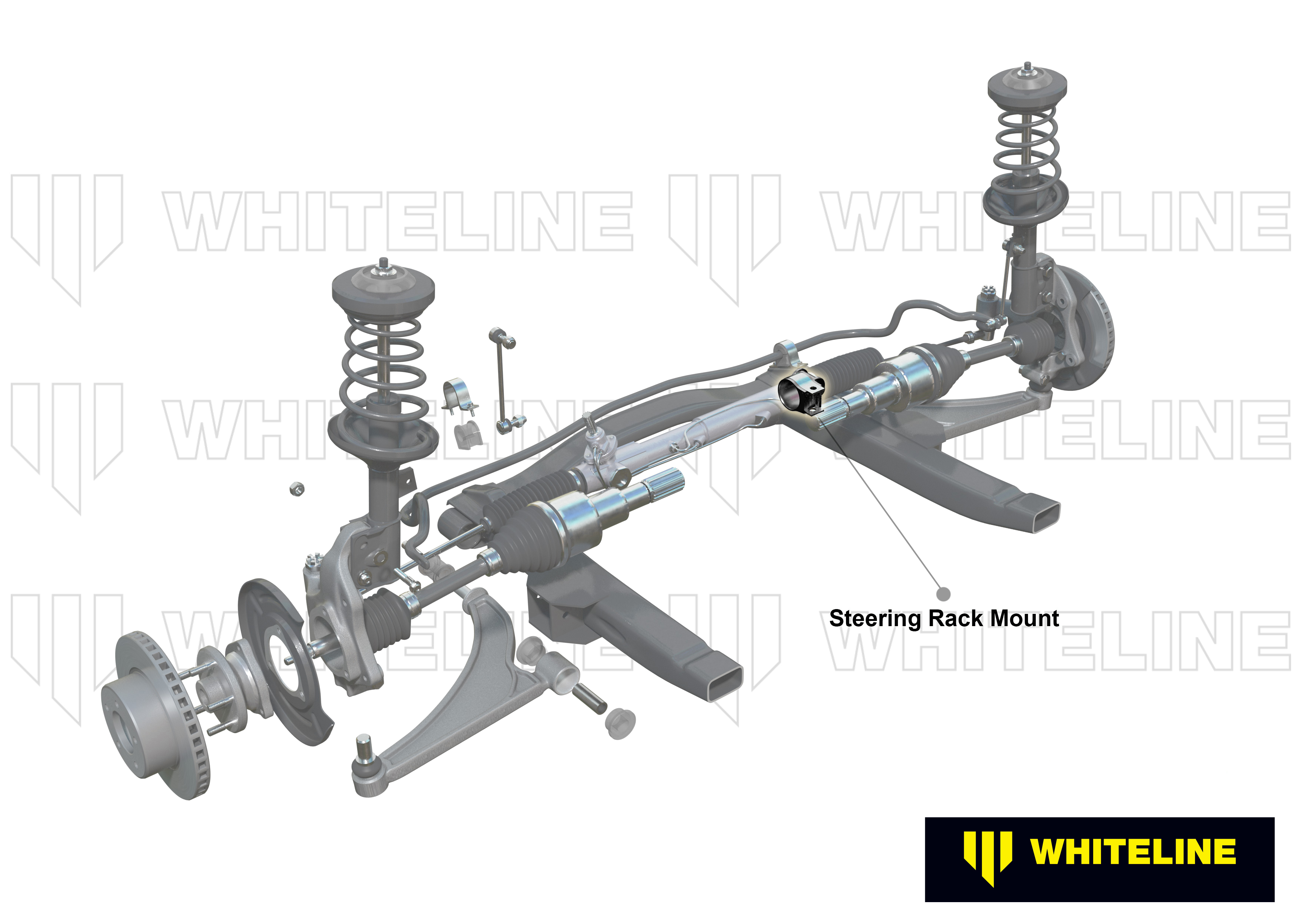 Whiteline Lenkgetriebe - Shaft Guide Buchsen-Set für Fiat/Ford/Volvo